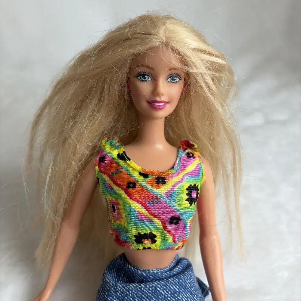 1999 Sit 'N Style Barbie Redressed Mattel Fashion Doll Vintage 90s‎